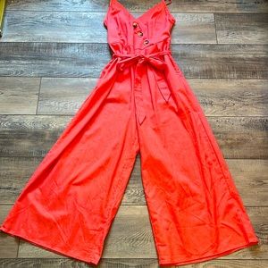 Coral color jumpsuit